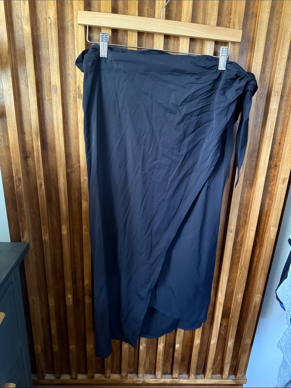 Aday Midi Wrap Sarong Style Skirt. Size M